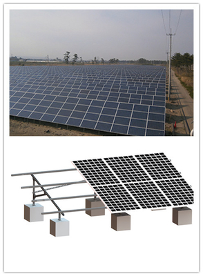 أنظمة تركيب الطاقة الشمسية الكهروضوئية الفولاذية 55m / S ، نظام PV الكهروضوئي المثبت على الأرض اللولبي MGC