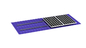 أنظمة الأرفف الشمسية شبه المنحرفة المموجة للأسطح المعدنية 88m / S بين قوسين
